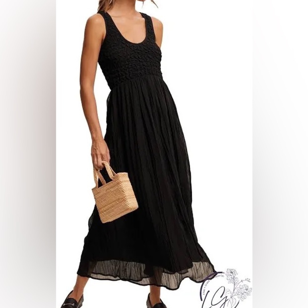 Elegant Black Sleeveless Dress
